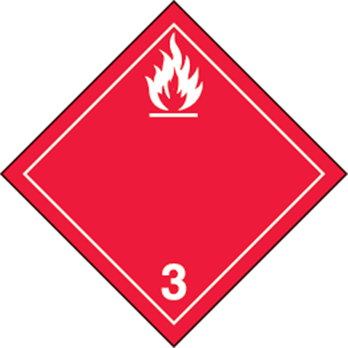 TDG Shipping Labels, Class 3, Flammable Liquids, Paper Seagulf Marine Industries Inc.