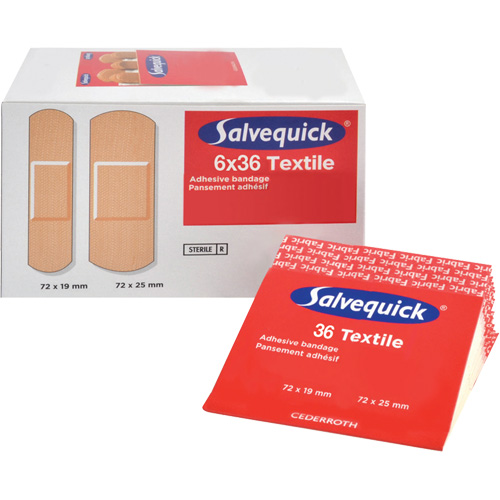 Syst&egrave;mes de distribution de bandages Salvequick - recharges st&eacute;riles, Rectangulaire/carr&eacute;e, Tissu, St&eacute;rile Seagulf Marine Industries Inc.