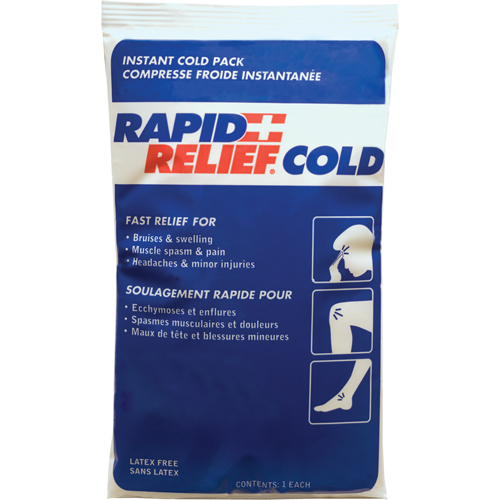 Rapid Relief&reg; Instant Chill Pack, Cold, Single Use, 9" x 6" Seagulf Marine Industries Inc.