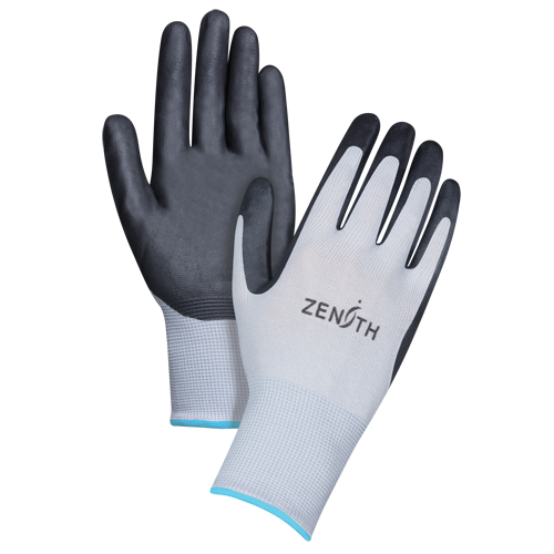 Gants l&eacute;gers enduits et respirants, 10/T-Grand, R&ecirc;vetement Mousse de nitrile, Calibre 13, Enveloppe en Polyester Seagulf Marine Industries Inc.