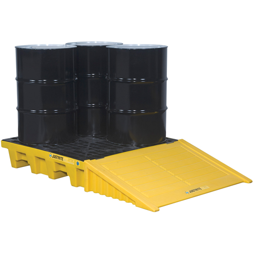 Palettes pour contr&ocirc;le des d&eacute;versements EcoPolyBlend avec drain, Capacit&eacute; de d&eacute;versement 73 gal. US, 49" x 49" x 10,2" Seagulf Marine Industries Inc.