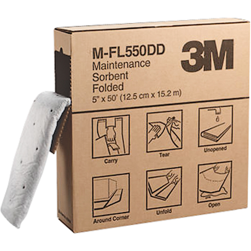 Folded Sorbents, 50' L x 5" W, 10.5 gal. Absorbancy Seagulf Marine Industries Inc.