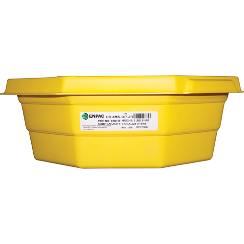 Plateaux Drums-Up Jr, 22,75" lo x 22,75" la x 7,5" h, Cap. de d&eacute;versement 7,5 gal. US Seagulf Marine Industries Inc.