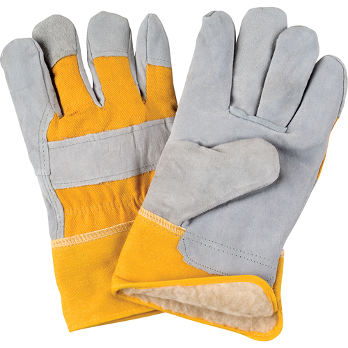 Gants d'ajusteur doubl&eacute;s pour l'hiver, 2T-Grand, Paume en Cuir de vache refendu, Doublure en Boa Seagulf Marine Industries Inc.