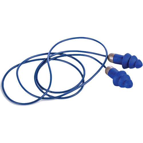 Rockets&reg; Metal Detectable Reusable Earplugs, Corded, One-Size, Bulk - Plastic Case, 27 NRR dB Seagulf Marine Industries Inc.