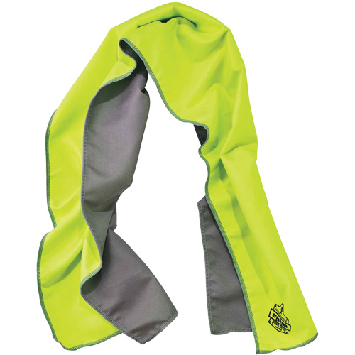Serviette de refroidissement en microfibre Chill-Its 6602MF, Lime haute visibilit&eacute; Seagulf Marine Industries Inc.