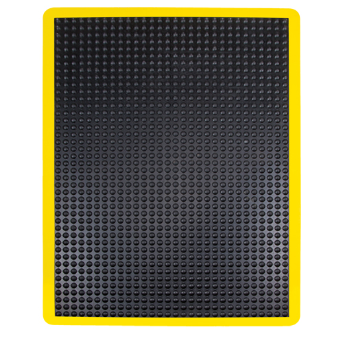 Anti-Fatigue Dome Matting, Bubbled, 2' x 3' x 1/2", Black, Rubber Seagulf Marine Industries Inc.