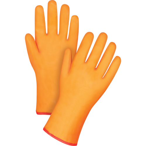 Gants doubl&eacute;s pour l'hiver r&eacute;sistants aux produits chimiques, Taille Grand/9, 12" lo, PVC, Doublure en Molleton de mousse, Gant de calibre hiver Seagulf Marine Industries Inc.