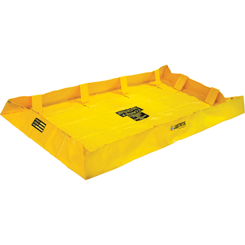 Berme de confinement Lite QuickBerm , Capacit&eacute; 159 gal., 4' la x 8' lo x 8" h, Support &agrave; encliqueter Seagulf Marine Industries Inc.