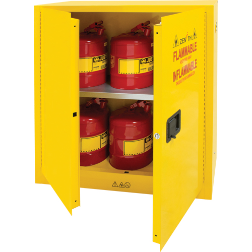 Flammable Storage Cabinet, 30 gal., 2 Door, 43" W x 44" H x 18" D Seagulf Marine Industries Inc.