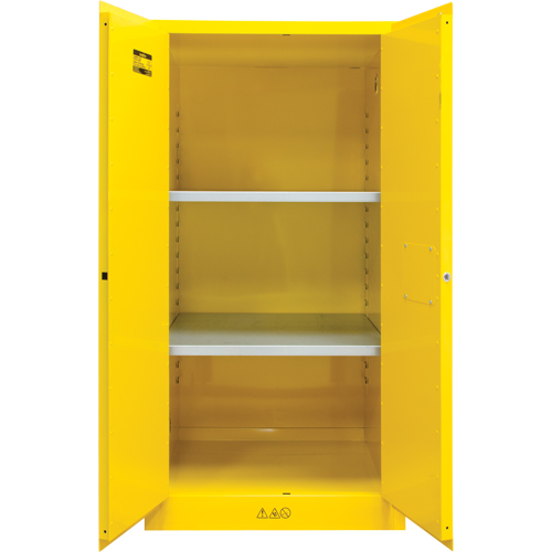 Flammable Storage Cabinet, 60 gal., 2 Door, 34" W x 65" H x 34" D Seagulf Marine Industries Inc.
