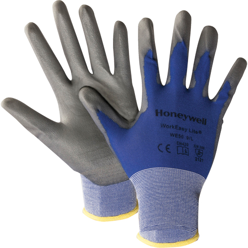 North&reg; Workeasy&reg; WE50 Lite Gloves, 9/Large, Polyurethane Coating, 18 Gauge, Nylon Shell Seagulf Marine Industries Inc.