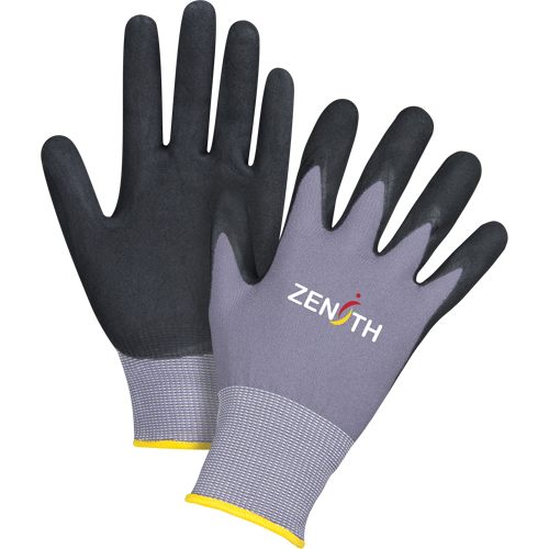 Gants ZX-1 de premi&egrave;re qualit&eacute; compatibles avec les &eacute;crans tactiles, 11/2T-Grand, R&ecirc;vetement Nitrile/Mousse de nitrile, Calibre 15, Enveloppe en Nylon Seagulf Marine Industries Inc.