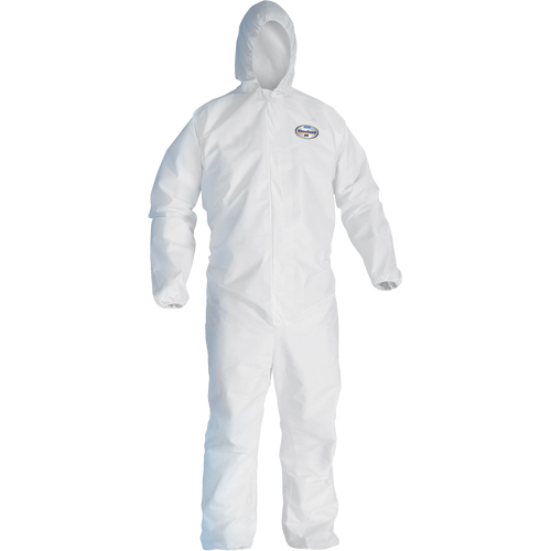 Combinaison Kleenguard A45 contre les liquides, les particules de pr&eacute;paration des surfaces et la peinture, Petit, Blanc, Micropore Seagulf Marine Industries Inc.