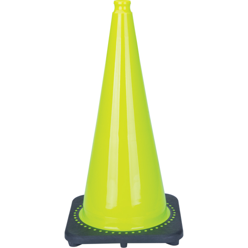Premium Traffic Cone, 28", Lime Green Seagulf Marine Industries Inc.