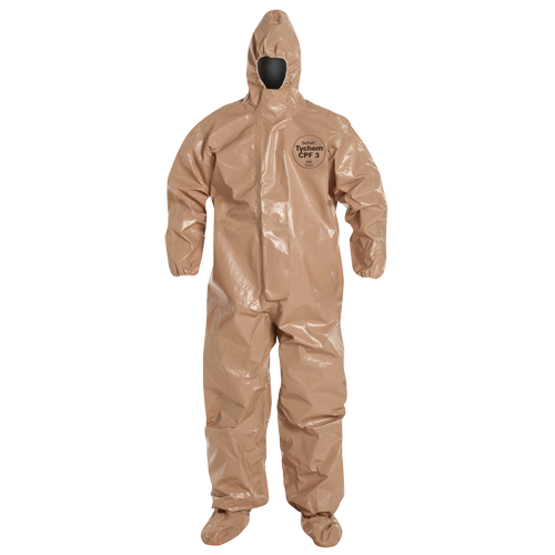 Tychem&reg; 5000 Protective Hooded Coveralls, Small, Brown Seagulf Marine Industries Inc.
