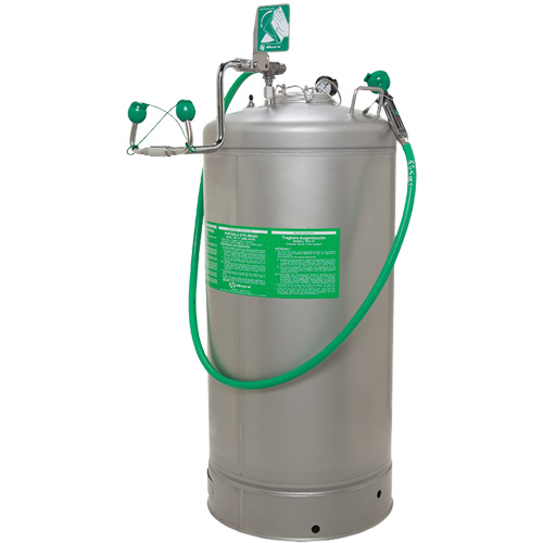 Stations portatives de douche oculaire, Pressuris&eacute;, Capacit&eacute; 37 gal., Conformit&eacute; ANSI Z358.1 Seagulf Marine Industries Inc.