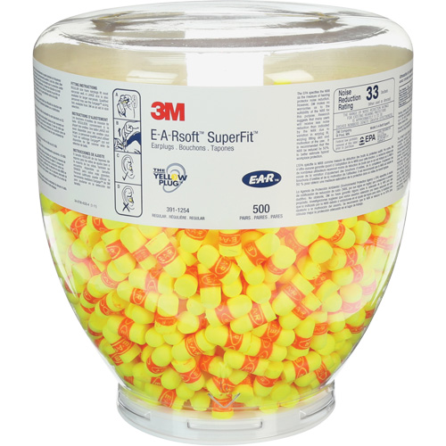 Refill E-A-Rsoft SuperFit One Touch Earplugs, Bulk - Canister Seagulf Marine Industries Inc.