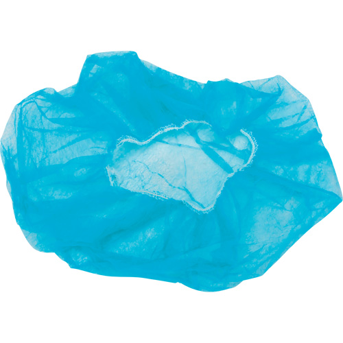 Non-Woven Bouffant Caps, Polypropylene, 21"/Large, Blue Seagulf Marine Industries Inc.