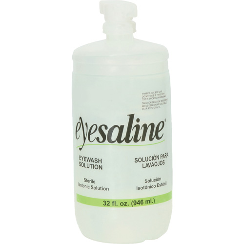 Bouteilles de solution saline pour douche oculaire, Bouteille Plein, 32 oz Seagulf Marine Industries Inc.