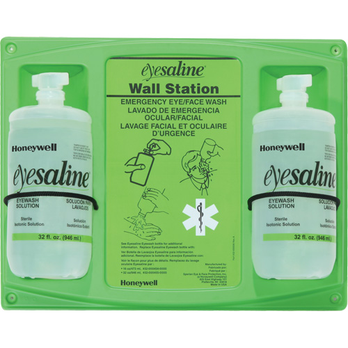 Support mural pour solution saline de douche oculaire, Double Seagulf Marine Industries Inc.