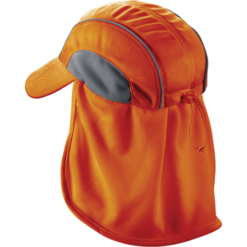 Chapeaux de refroidissement avec voiles pour le cou Chill-Its 6650, Orange haute visibilit&eacute; Seagulf Marine Industries Inc.