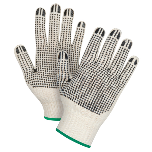 Heavyweight Double-Sided Dotted String Knit Gloves, Poly/Cotton, Double Sided, 7 Gauge, Medium Seagulf Marine Industries Inc.