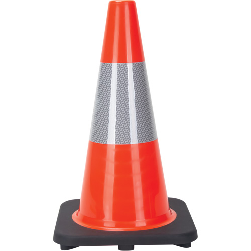 Traffic Cone, 18", Orange, 6" Reflective Collar(s) Seagulf Marine Industries Inc.