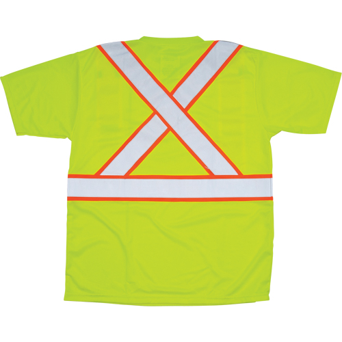 CSA Compliant T-Shirt, Polyester, 2X-Large, High Visibility Lime-Yellow Seagulf Marine Industries Inc.