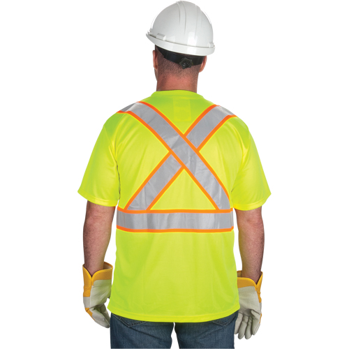 CSA Compliant T-Shirt, Polyester, 2X-Large, High Visibility Lime-Yellow Seagulf Marine Industries Inc.