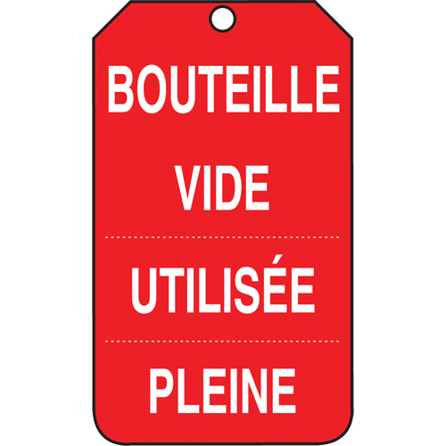 &eacute;tiquettes de s&eacute;curit&eacute; d'inspection et de contr&ocirc;le de l'&eacute;tat de l'&eacute;quipement, Papier cartonn&eacute;, 3-3/8" la x 5-7/8" h, Français Seagulf Marine Industries Inc.
