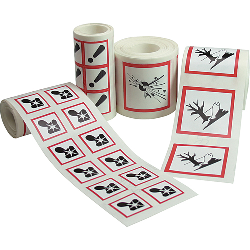 GHS Pictogram Labels, Paper, Roll, 2" L x 2" W Seagulf Marine Industries Inc.