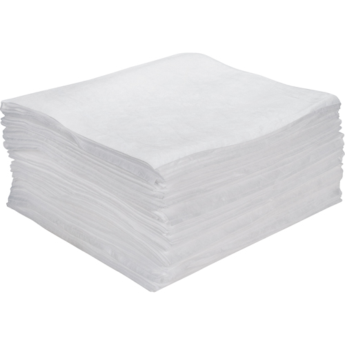 Feuilles absorbantes souffl&eacute;es de premi&egrave;re qualit&eacute;, Huile seulement, 15" x 18", 15 gal. d'absorption Seagulf Marine Industries Inc.