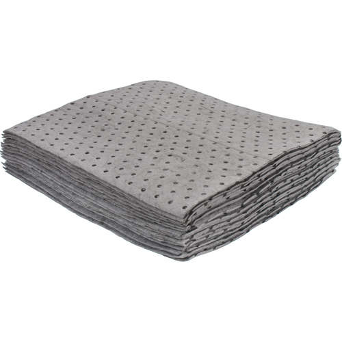 Feuilles absorbantes li&eacute;es de premi&egrave;re qualit&eacute;, Universel, 15" x 17", 8 gal. d'absorption Seagulf Marine Industries Inc.