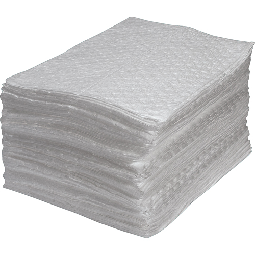 Premium Fine Fiber Sorbent Pads, Oil Only, 15" x 17", 25 gal. Absorbancy Seagulf Marine Industries Inc.
