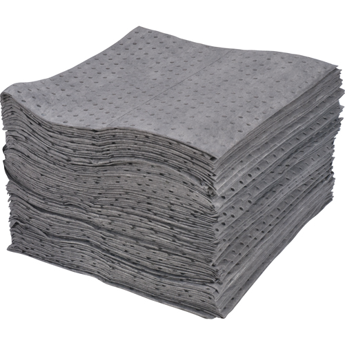 Feuilles absorbantes lamin&eacute;es (SMS) de premi&egrave;re qualit&eacute;, Universel, 15" x 17", 25 gal. d'absorption Seagulf Marine Industries Inc.