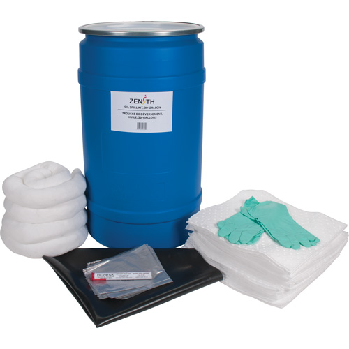 Shop Spill Kit, Oil Only, Drum, 30 US gal. Absorbancy Seagulf Marine Industries Inc.