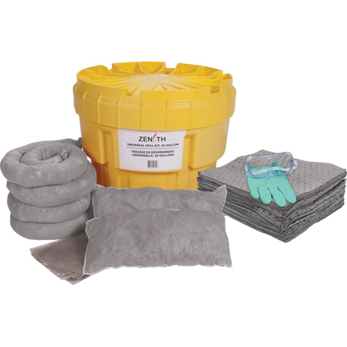 Large-Capacity Spill Kit, Universal, Overpack/Salvage Drum, 20 US gal. Absorbancy Seagulf Marine Industries Inc.