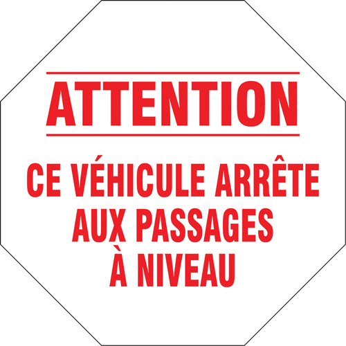 Panneau routier francais, Vinyle, 18" la x 18" h Seagulf Marine Industries Inc.