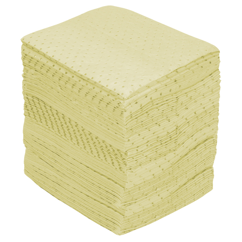 Industrial-Grade Fine Fibre Sorbent Pads, Hazmat, 15" x 17", 40 gal. Absorbancy Seagulf Marine Industries Inc.