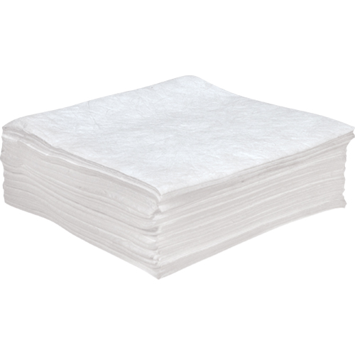 Feuilles absorbantes antistatiques de premi&egrave;re qualit&eacute;, Huile seulement, 30" x 30", 55 gal. d'absorption Seagulf Marine Industries Inc.