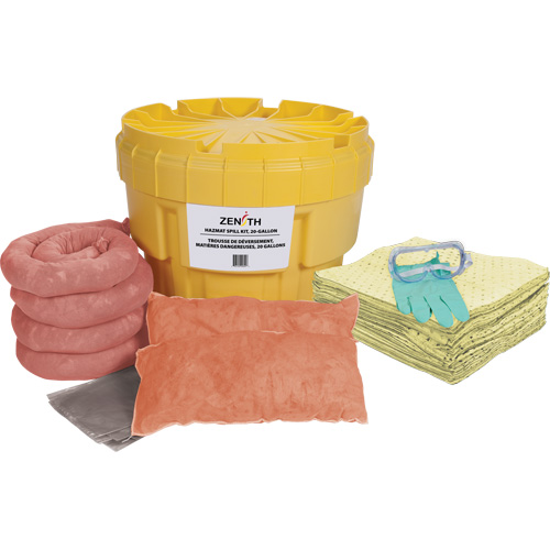 Spill Kit, Hazmat, Overpack/Salvage Drum, 20 US gal. Absorbancy Seagulf Marine Industries Inc.