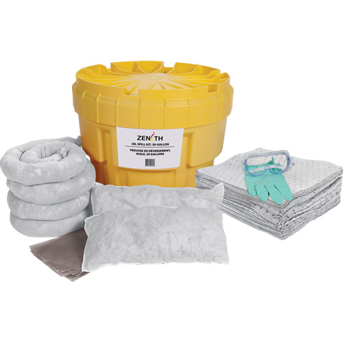 Spill Kit, Oil Only, Overpack/Salvage Drum, 20 US gal. Absorbancy Seagulf Marine Industries Inc.