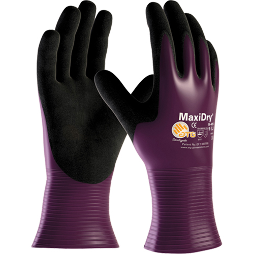 Gants ATG MaxiDry 56-426, 7/Petit, R&ecirc;vetement Nitrile, Calibre 15, Enveloppe en Nylon Seagulf Marine Industries Inc.