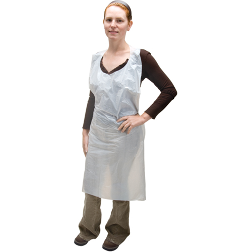 Polyethylene Aprons, Polyethylene, White, 35" W x 46" L Seagulf Marine Industries Inc.