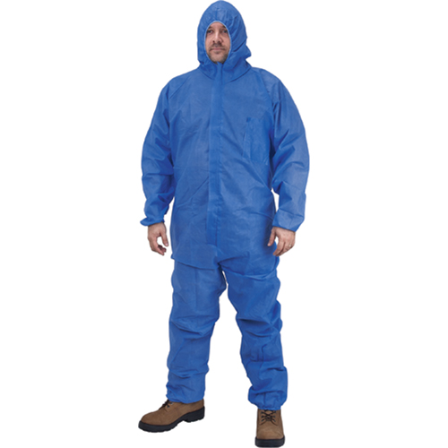 Hooded Coveralls, Medium, Blue, SMS Seagulf Marine Industries Inc.