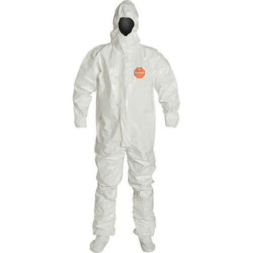 Hooded Coveralls, Tychem&reg; 4000, Medium, White Seagulf Marine Industries Inc.