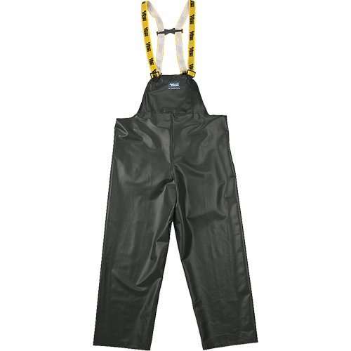 Pantalon de pluie &agrave; bavette Journeyman r&eacute;sistant aux produits chimiques, Moyen, Vert, Polyester/PVC Seagulf Marine Industries Inc.