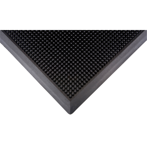 Tapis d'entr&eacute;e ext&eacute;rieure, Caoutchouc, Grattoir Type, Motif Textur&eacute;, 2' x 2-2/3', Noir Seagulf Marine Industries Inc.