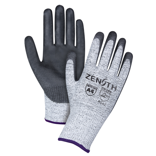 Gants &eacute;lastiques sans coutures r&eacute;sistants &agrave; la coupe, Taille 6/T-petit, Calibre 13, Rev&ecirc;tement Polyur&eacute;thane, Enveloppe en PEHP, ANSI/ISEA 105 niveau 4/EN 388 niveau 5 Seagulf Marine Industries Inc.